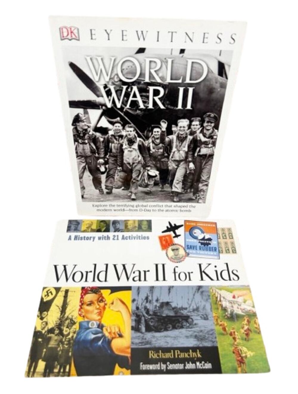 WORLD WAR II Kids History Book Bundle Lot 2 DK Eyewitness Activity Guide